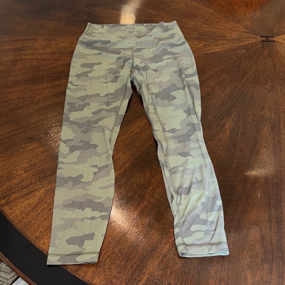 lululemon athletica Olive Camo Leggings